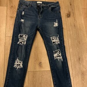 Western Jeans Cowprint and Serape Sold)